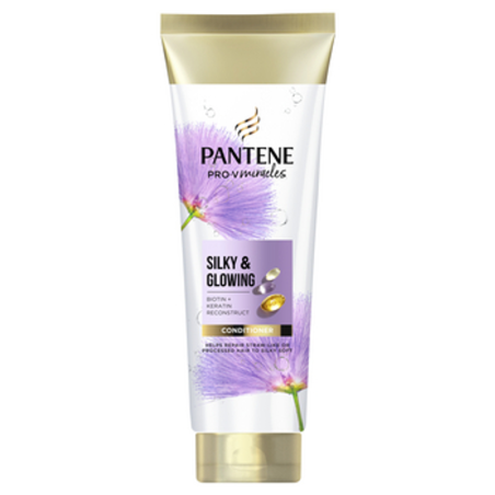 Pantene Pro-V Miracles Silky and Glowing Odżywka do włosów z biotyną i keratyną 160 ml